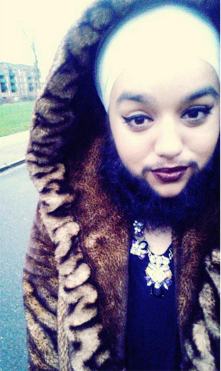 สาวหน้าหนวด เดินแบบ สาวหน้าหนวด เดินแบบ