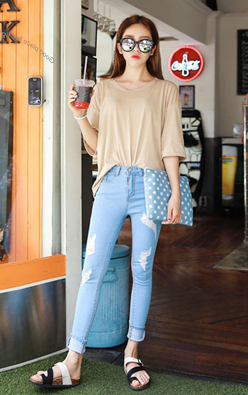 แฟชั่นยีนส์ขาด แฟชั่นยีนส์ขาด