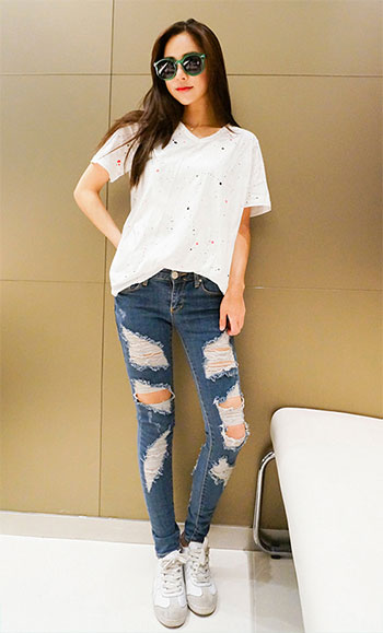 แฟชั่นยีนส์ขาด แฟชั่นยีนส์ขาด