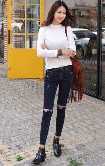 แฟชั่นยีนส์ขาด แฟชั่นยีนส์ขาด