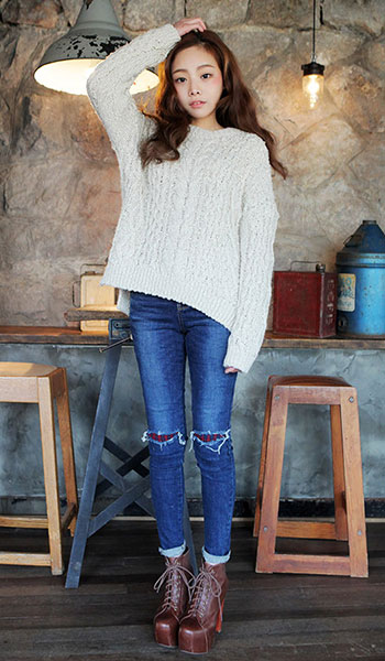 แฟชั่นยีนส์ขาด แฟชั่นยีนส์ขาด