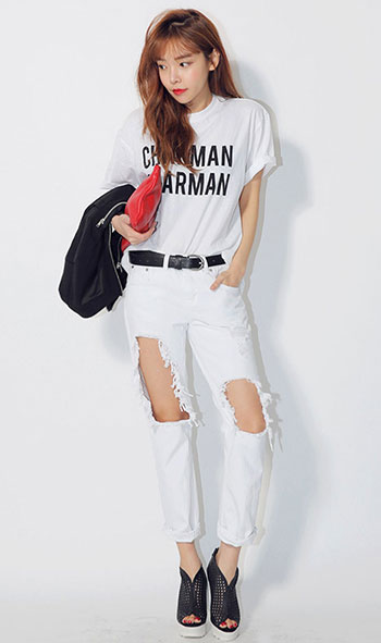 แฟชั่นยีนส์ขาด แฟชั่นยีนส์ขาด