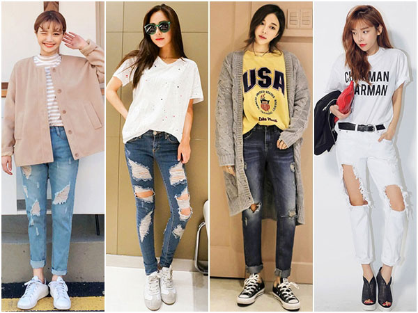 แฟชั่นยีนส์ขาด แฟชั่นยีนส์ขาด