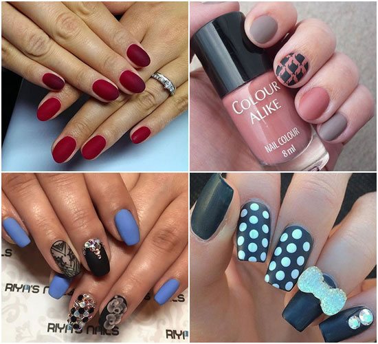 เล็บสีด้าน เล็บสีด้าน