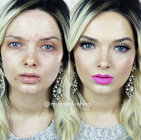 ภาพก่อน-หลังแต่งหน้า ภาพก่อน-หลังแต่งหน้า