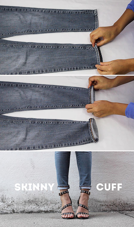 วิธีพับขากางเกงยีนส์ วิธีพับขากางเกงยีนส์