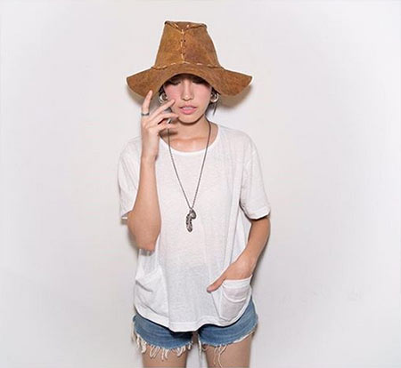 หมวกปีกกว้างดารา หมวกปีกกว้างดารา