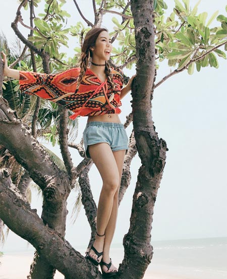 ทรงผมเปียสองข้างดารา ทรงผมเปียสองข้างดารา