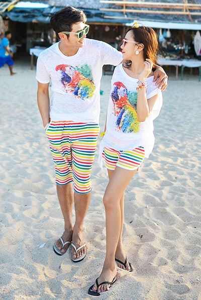 ชุดไปทะเลคู่ ชุดไปทะเลคู่