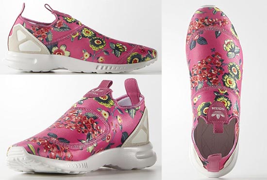 รองเท้าผ้าใบสีชมพู รองเท้าผ้าใบสีชมพู