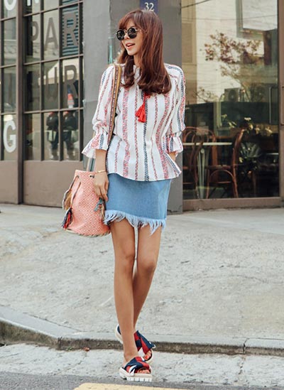 กระโปรงยีนส์สั้น กระโปรงยีนส์สั้น