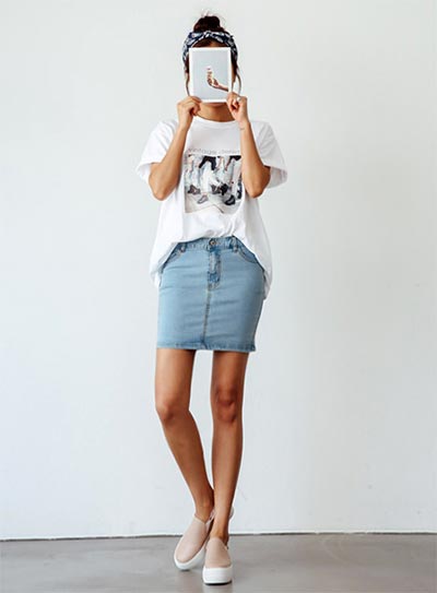 กระโปรงยีนส์สั้น กระโปรงยีนส์สั้น