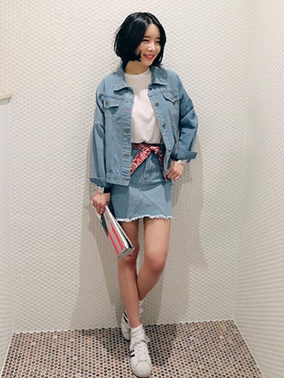 กระโปรงยีนส์สั้น กระโปรงยีนส์สั้น