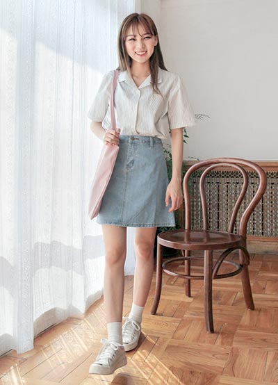 กระโปรงยีนส์สั้น กระโปรงยีนส์สั้น