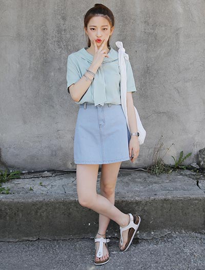 กระโปรงยีนส์สั้น กระโปรงยีนส์สั้น