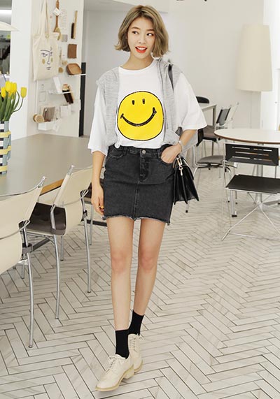 กระโปรงยีนส์สั้น กระโปรงยีนส์สั้น
