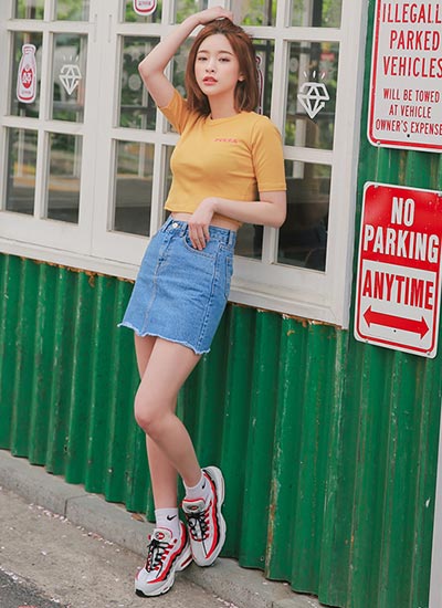 กระโปรงยีนส์สั้น กระโปรงยีนส์สั้น