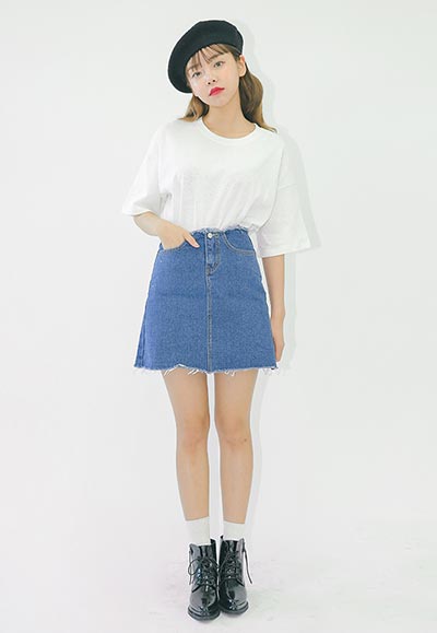 กระโปรงยีนส์สั้น กระโปรงยีนส์สั้น