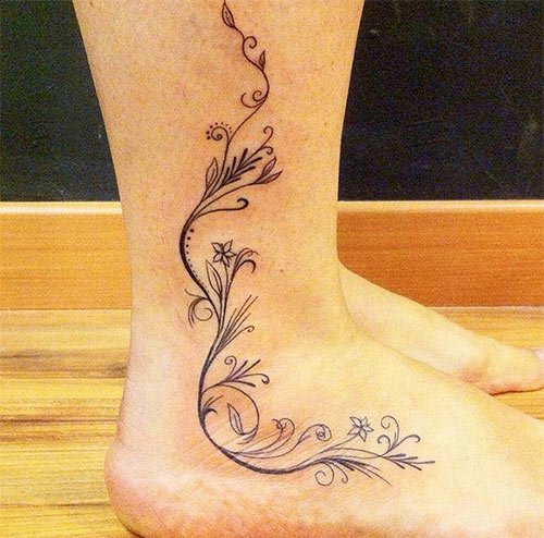 รอยสักข้อเท้าผู้หญิง รอยสักข้อเท้าผู้หญิง