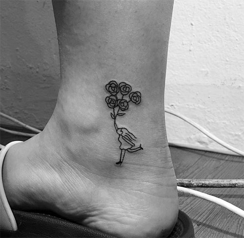 รอยสักข้อเท้าผู้หญิง รอยสักข้อเท้าผู้หญิง