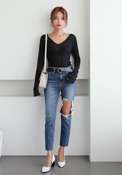 แฟชั่นเสื้อยืดคอวี แฟชั่นเสื้อยืดคอวี