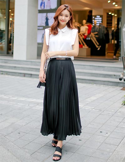 กระโปรงพลีทใส่กับเสื้ออะไร กระโปรงพลีทใส่กับเสื้ออะไร
