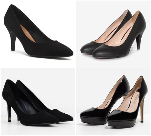 รองเท้าสีดำแบบสุภาพ รองเท้าสีดำแบบสุภาพ