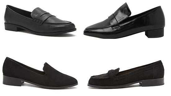 รองเท้าสีดำแบบสุภาพ รองเท้าสีดำแบบสุภาพ