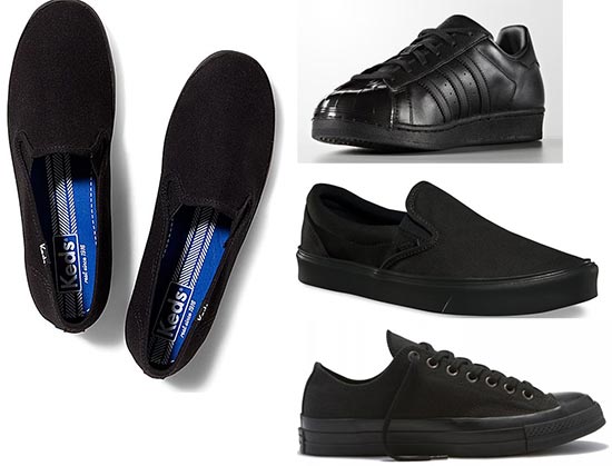 รองเท้าสีดำแบบสุภาพ รองเท้าสีดำแบบสุภาพ