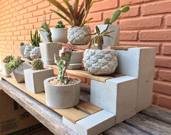DIY ชั้นวางกระถางต้นไม้ DIY ชั้นวางกระถางต้นไม้