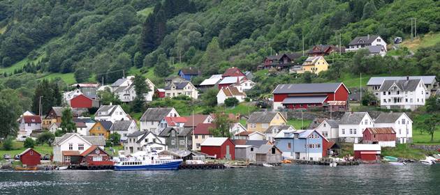 หมู่บ้าน Undredal นอร์เวย์ หมู่บ้าน Undredal นอร์เวย์