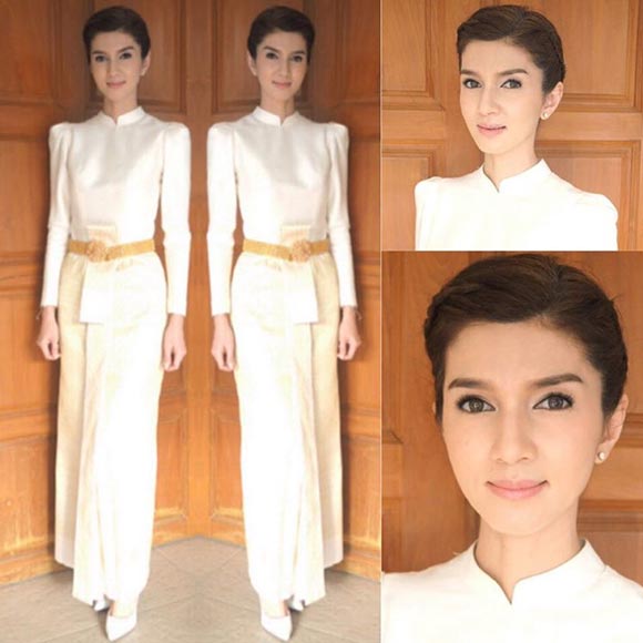 โบว์ แวนด้า น้องมะลิ ชุดไทย โบว์ แวนด้า น้องมะลิ ชุดไทย