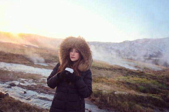 ฟลุค นาตาลี ออกทริปล่าแสงเหนือ ฟลุค นาตาลี ออกทริปล่าแสงเหนือ