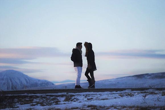 ฟลุค นาตาลี ออกทริปล่าแสงเหนือ ฟลุค นาตาลี ออกทริปล่าแสงเหนือ