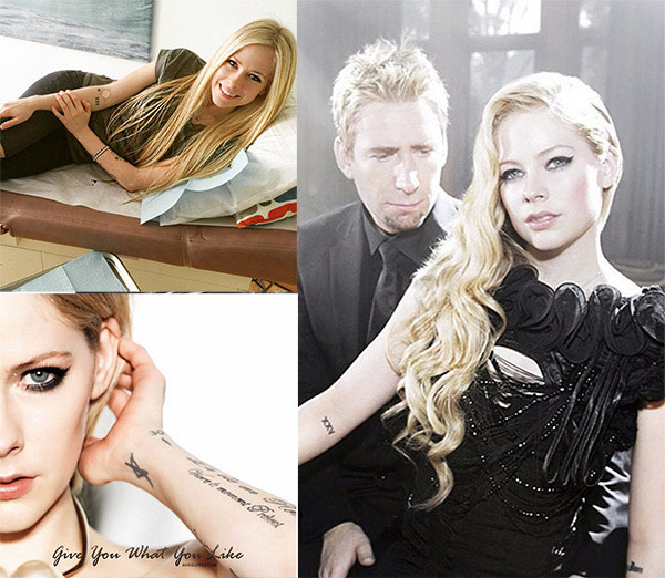 รอยสักดารา แอวริล ลาวีน รอยสักดารา แอวริล ลาวีน