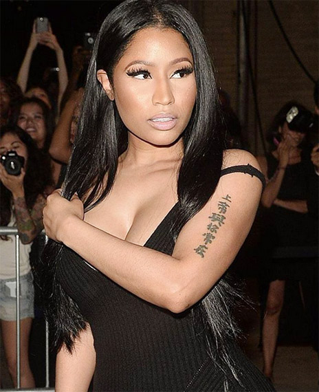 รอยสักดารา นิกกี มินาจ รอยสักดารา นิกกี มินาจ