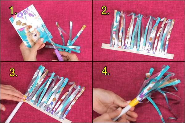 DIY ของเล่นแมว DIY ของเล่นแมว