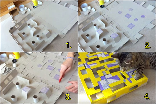 DIY ของเล่นแมว DIY ของเล่นแมว