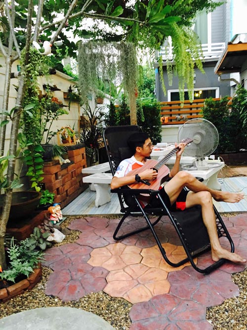 จัดสวนหลังบ้าน จัดสวนหลังบ้าน