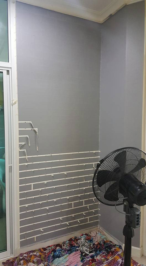 DIY ผนังลายอิฐ DIY ผนังลายอิฐ