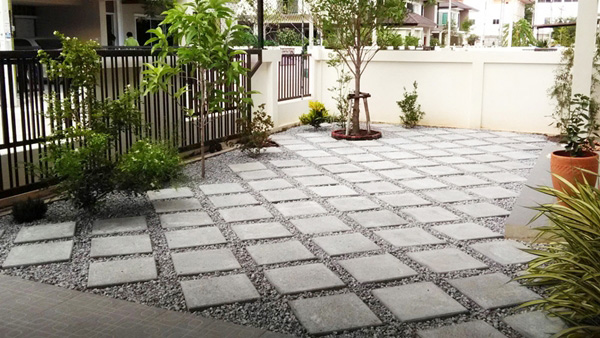 จัดสนามหญ้าหน้าบ้าน จัดสนามหญ้าหน้าบ้าน