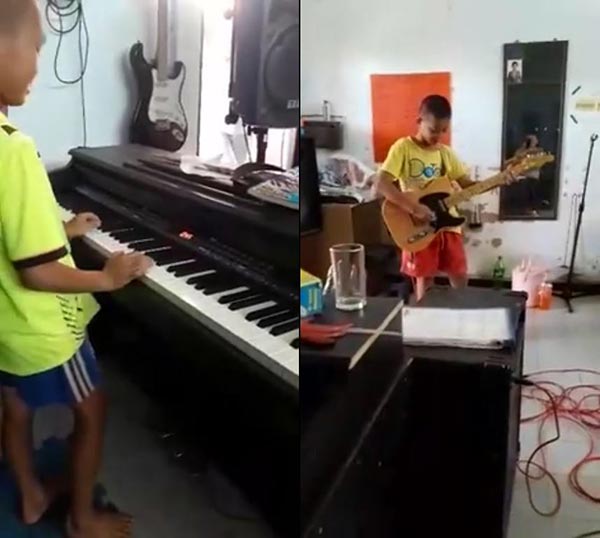 คลิปเด็กเล่นดนตรี คลิปเด็กเล่นดนตรี