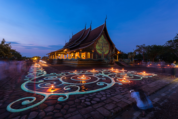 ต้นไม้เรืองแสง วัดสิรินธรวรารามภูพร้าว ต้นไม้เรืองแสง วัดสิรินธรวรารามภูพร้าว