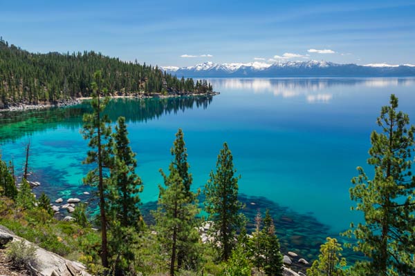 ที่เที่ยวอเมริกา ทะเลสาบทาโฮ (Lake Tahoe) รัฐเนวาดาและรัฐแคลิฟอร์เนีย
