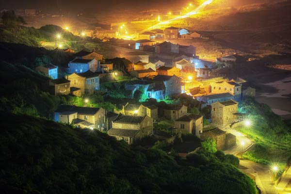 ทะเลเรืองแสงสีฟ้า หมู่เกาะ Matsu ทะเลเรืองแสงสีฟ้า หมู่เกาะ Matsu