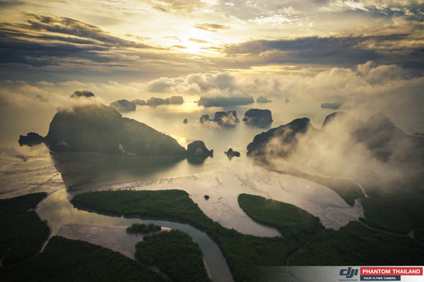 จุดชมวิวเสม็ดนางชี พังงา จุดชมวิวเสม็ดนางชี by DJI Phantom3 (Pro)