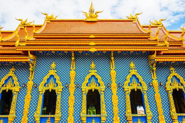 วัดร่องเสือเต้น เชียงราย จิตรกรรมตระการตาของ วิหารร่องเสือเต้น วัดร่องเสือเต้น เชียงราย