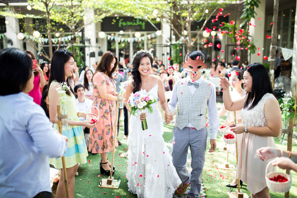 จัดงานแต่งงานในสวน จัดงานแต่งงานในสวน