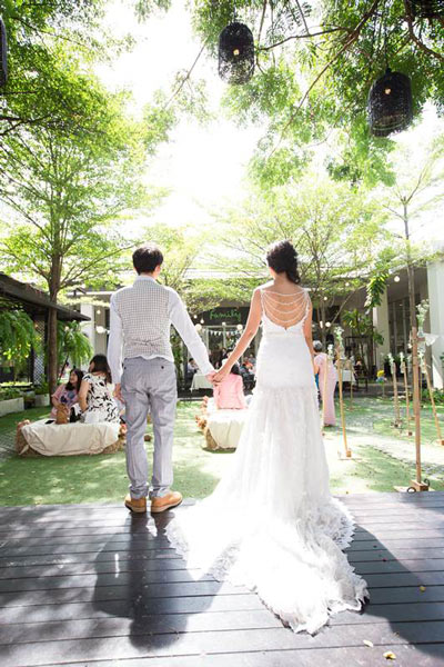 จัดงานแต่งงานในสวน จัดงานแต่งงานในสวน