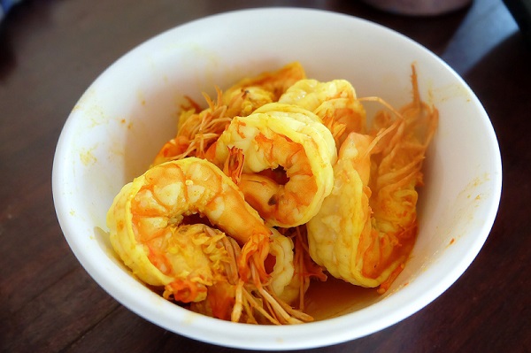 แกงเหลืองไหลบัวกุ้ง แกงเหลืองไหลบัวกุ้ง